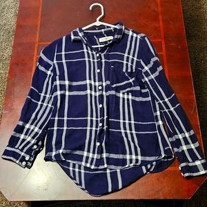 Blue Plaid Button Down